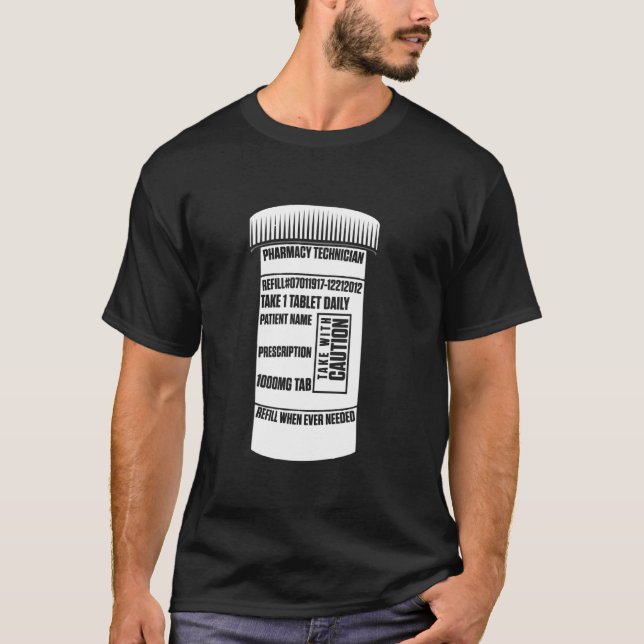 Camiseta Técnico de farmacia reabastece tecnología Pharma c (Anverso)