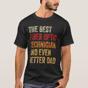Camiseta Técnico De Fibra Óptica Retro Para Hombres Y Mejor