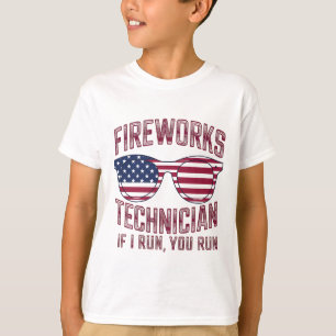 Camiseta Técnico de fuegos artificiales 4 de julio divertid