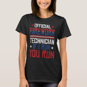 Camiseta Técnico de fuegos artificiales 4 de julio divertid