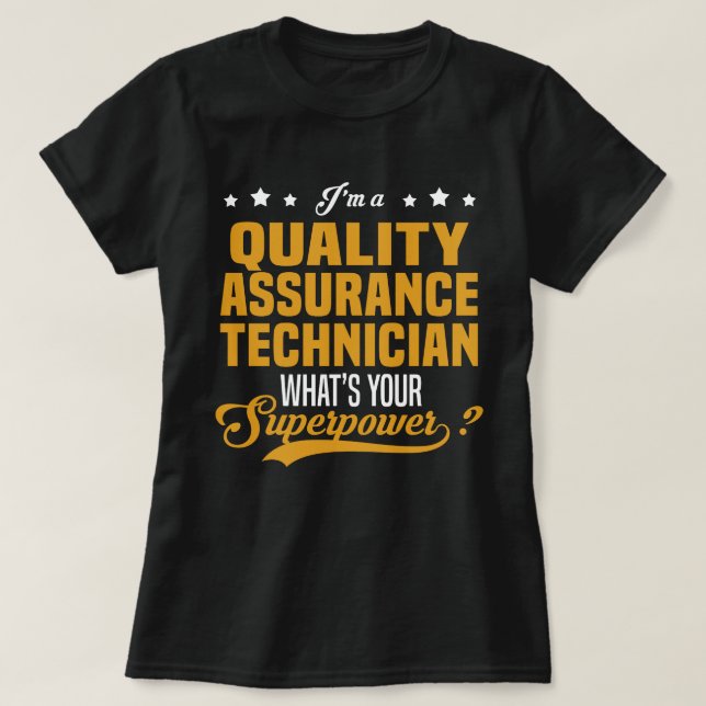 Camiseta Técnico de Garantía de Calidad (Diseño del anverso)