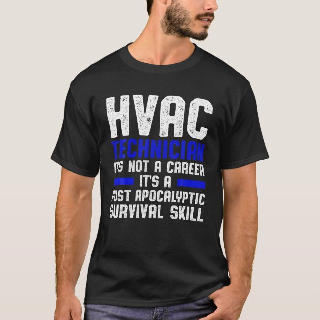 Camiseta Técnico de HVAC Career Funny HVAC Tech (Anverso)
