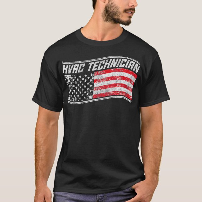 Camiseta Técnico de HVAC Instrucción Funny HVAC Tech (Anverso)