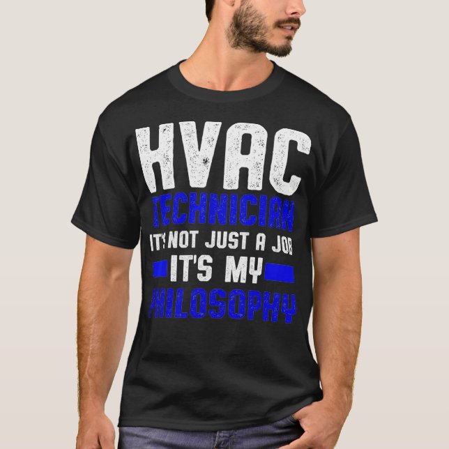 Camiseta Técnico de HVAC Trabajo Funny HVAC Tech  (Anverso)