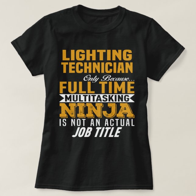 Camiseta Técnico de iluminación (Diseño del anverso)