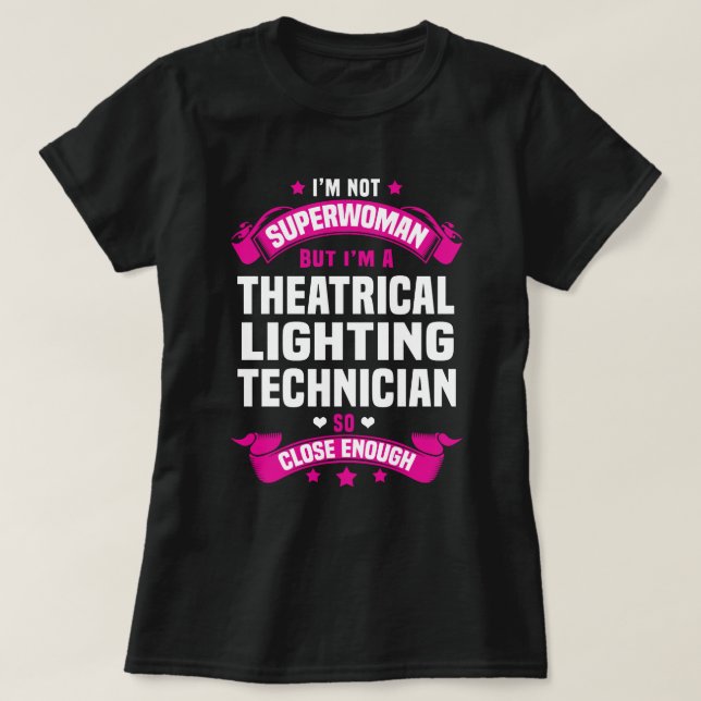 Camiseta Técnico de iluminación teatral (Diseño del anverso)