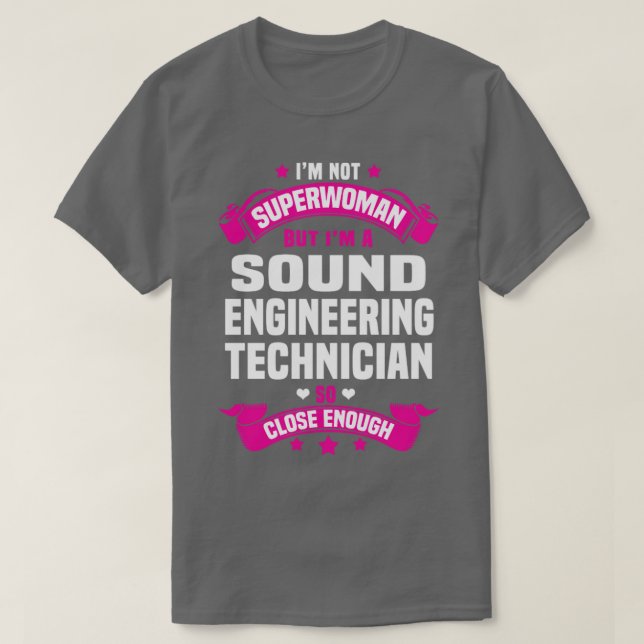 Camiseta Técnico de ingeniería de sonido 2 (Diseño del anverso)