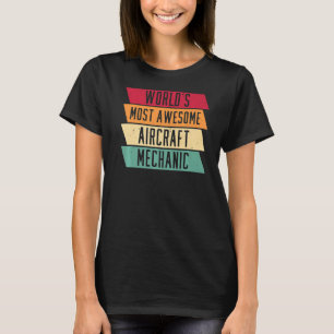 Camiseta Técnico de Ingeniería Retro Vintage Aircraft Mecha