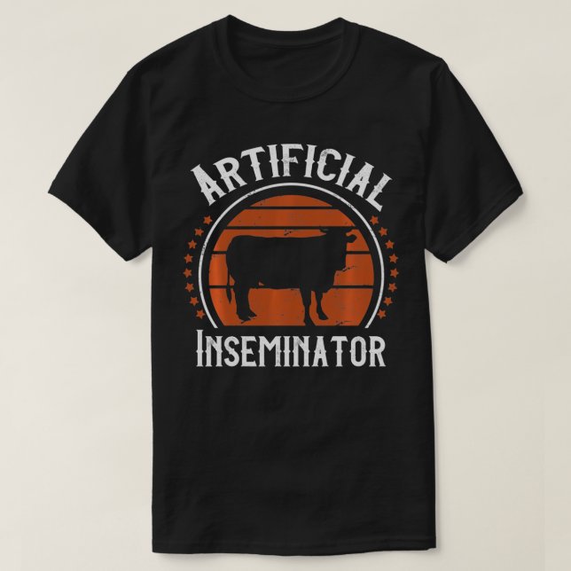 Camiseta Técnico de inseminación artificial de vaca Culto d (Diseño del anverso)