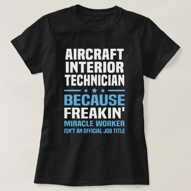 Camiseta Técnico de Interior de Aeronaves (Diseño del anverso)