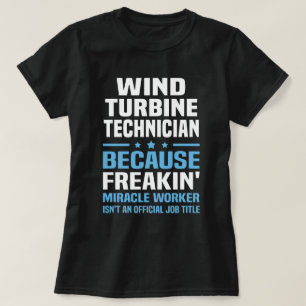 Camiseta Técnico de la turbina de viento