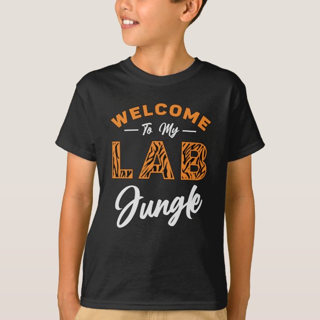 Camiseta Técnico De Laboratorio Bienvenido A Mi Jungla De L (Anverso)