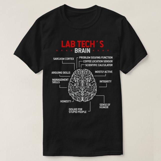 Camiseta Técnico de laboratorio Científico de laboratorio (Diseño del anverso)