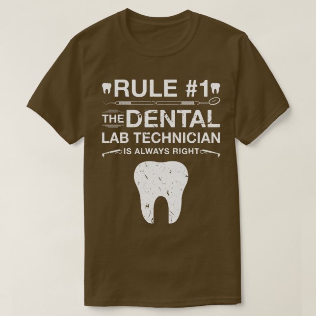 Camiseta Técnico de laboratorio dental (Diseño del anverso)