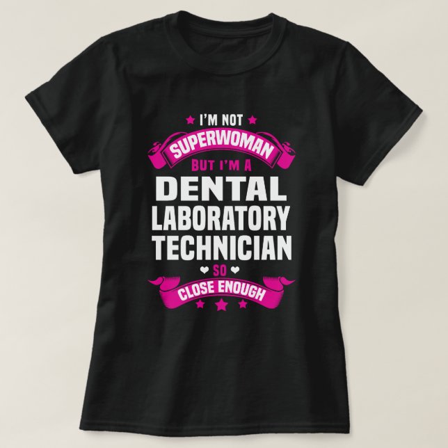 Camiseta Técnico de laboratorio dental (Diseño del anverso)