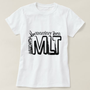 CAMISETA TÉCNICO DE LABORATORIO MÉDICO DEL TEXTO DEL GRUN