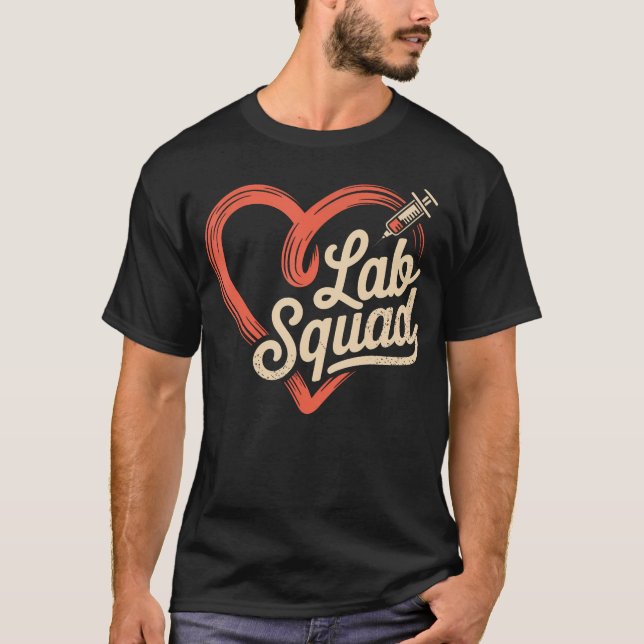 Camiseta Técnico de laboratorio médico Lab Squad (Anverso)