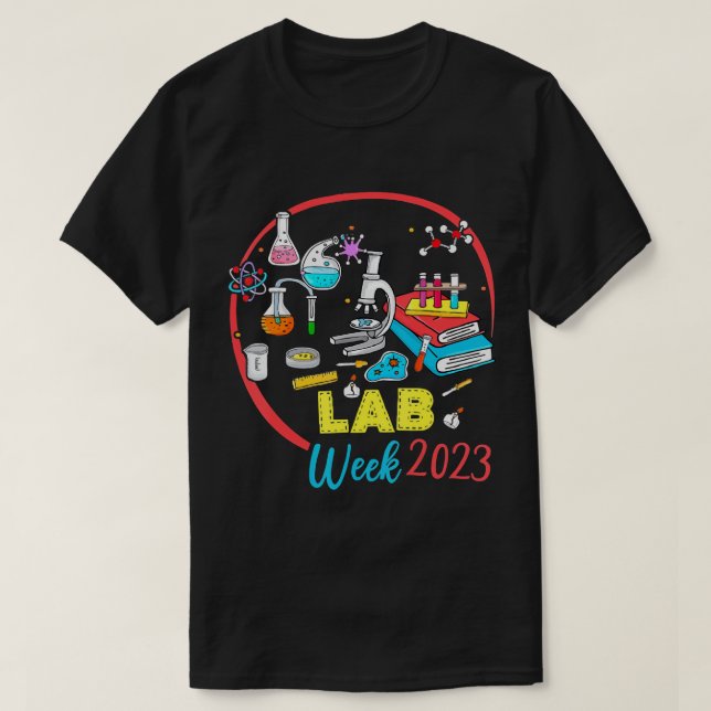 Camiseta Técnico de Laboratorio Médico Lab Week 2023 Techno (Diseño del anverso)