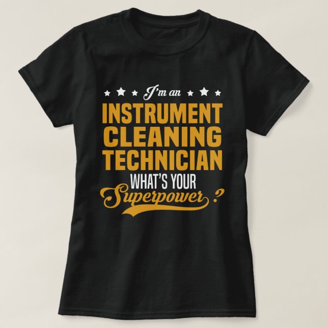 Camiseta Técnico de limpieza de instrumentos (Diseño del anverso)