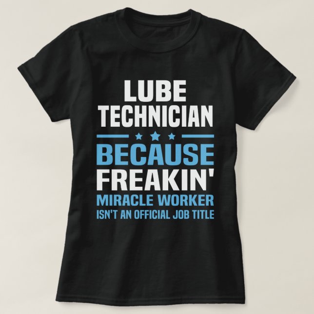 Camiseta Técnico de lubricación (Diseño del anverso)