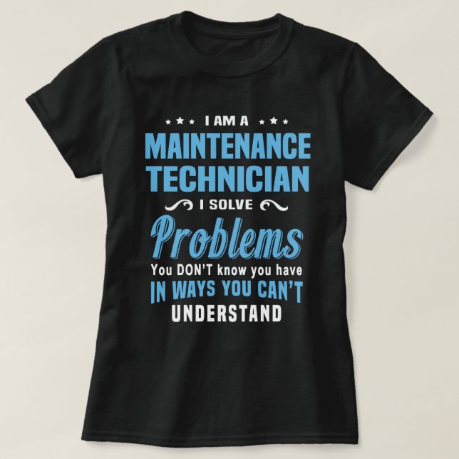 Camiseta Técnico de mantenimiento (Diseño del anverso)