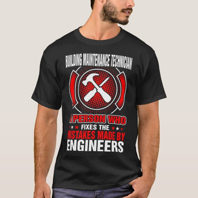 Camiseta Técnico De Mantenimiento Corrige Errores De Ingeni (Anverso)