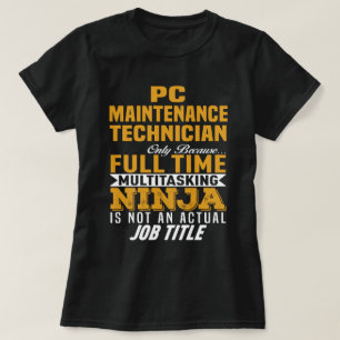 Camiseta Técnico de mantenimiento de PC