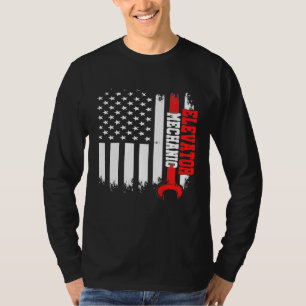 Camiseta Técnico de mantenimiento mecánico de elevador con