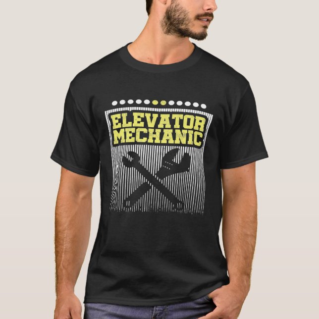 Camiseta Técnico de mantenimiento mecánico de elevadores (Anverso)