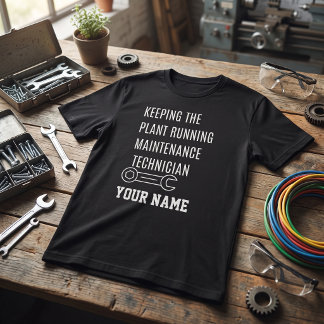 Camiseta Técnico de Mantenimiento para Mantener la Planta e