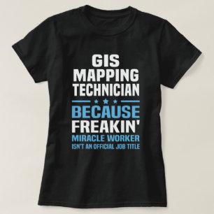 Camiseta Técnico de mapeo del SIG