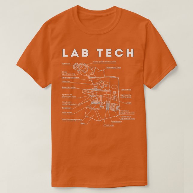 Camiseta Técnico de Microscopio Técnico de Laboratorio Prem (Diseño del anverso)