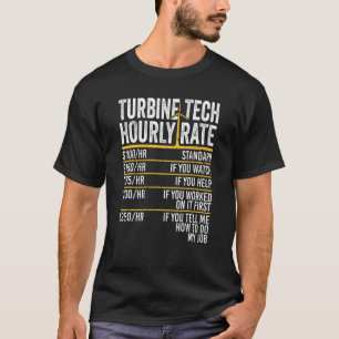 Camiseta Técnico de molino de viento técnica de turbina eól