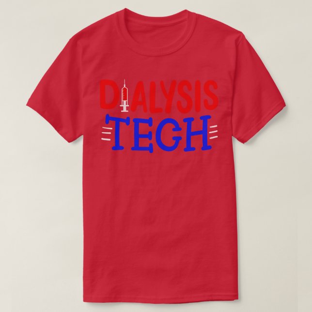Camiseta Técnico de Nefrología Tecnológica de Diálisis (Diseño del anverso)
