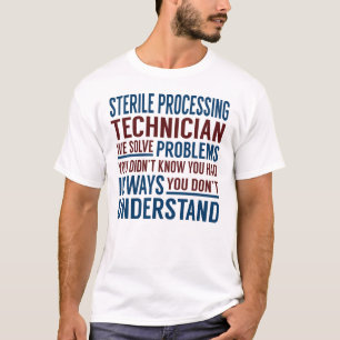 Camiseta Técnico de procesamiento estéril resuelve proble