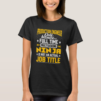 Camiseta Técnico de producción de títulos de trabajo de ing
