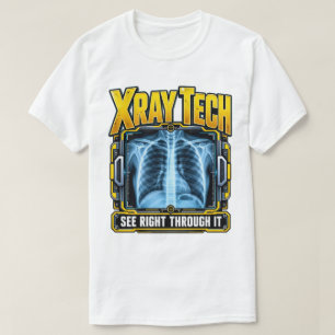 Camiseta Técnico de Rayos X Divertido Ve a Través de Ello H