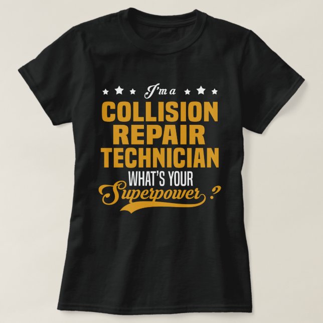 Camiseta Técnico de reparación de colisiones (Diseño del anverso)
