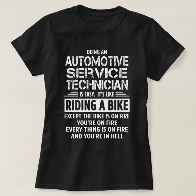 Camiseta Técnico de servicio de automóvil (Diseño del anverso)