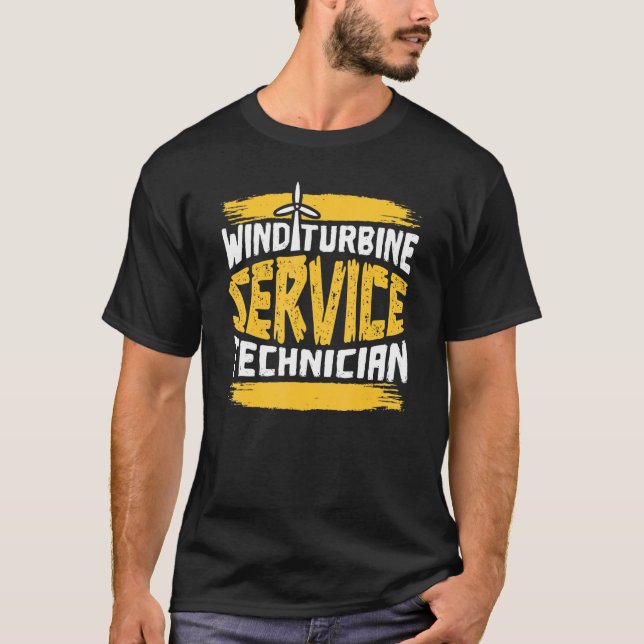 Camiseta Técnico de servicio de turbina de alimentación de  (Anverso)