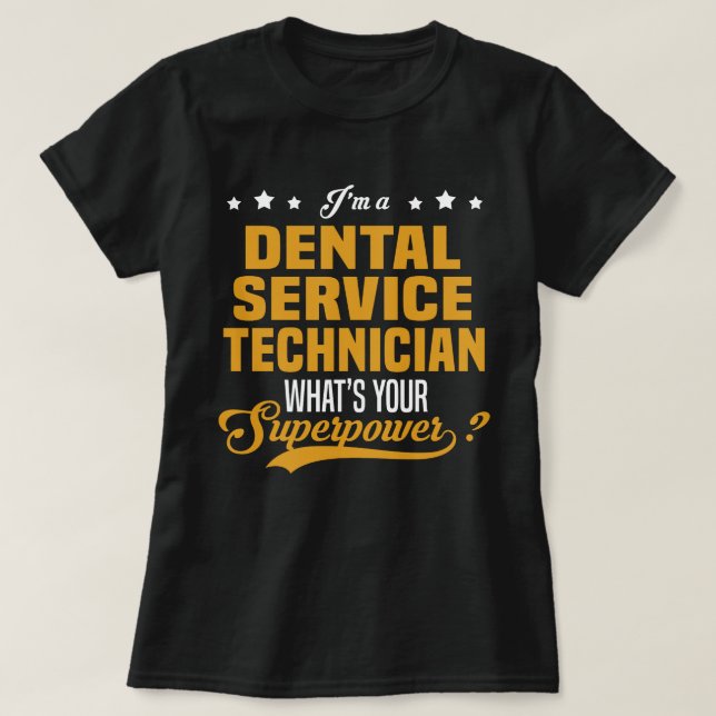 Camiseta Técnico de Servicio Dental (Diseño del anverso)