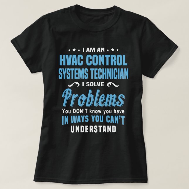 Camiseta Técnico de sistemas de control de HVAC (Diseño del anverso)