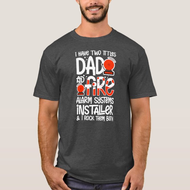 Camiseta Técnico de sistemas de instalación de alarma de in (Anverso)
