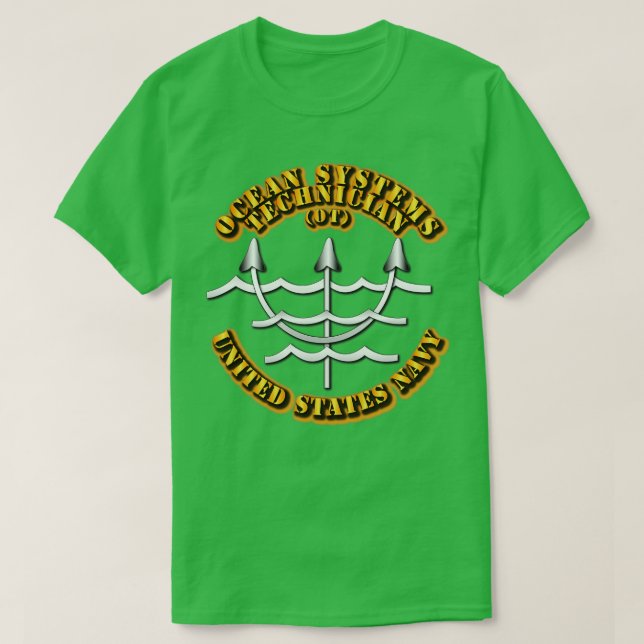 Camiseta Técnico de sistemas oceánicos de velocidad de la m (Diseño del anverso)