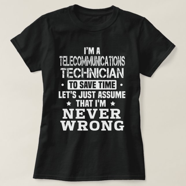 Camiseta Técnico de Telecomunicaciones (Diseño del anverso)