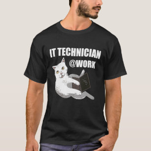 Camiseta Técnico de TI Tecnológico Nerd PC Computerfreak IT
