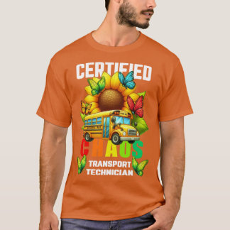 Camiseta Técnico de Transporte del Caos Certificado Girasol