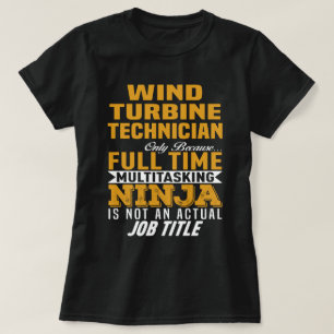 Camiseta Técnico de Turbina de Viento