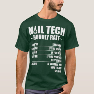 Camiseta Técnico de uñas califica a artista de tecnologí