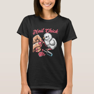 Camiseta Técnico de uñas cita trabajo uniforme esmalte de u